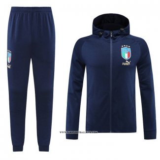 Hooded Tracksuit Italy 22/23 Blue