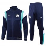 Jacket Tracksuit Olympique Marseille 23/24 Blue Oscuro