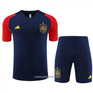 Tracksuit Spain Short Sleeve 23/24 Blue - Shorts