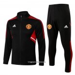 Jacket Tracksuit Manchester United 22/23 Black and Red